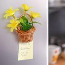 Plante artificiale, decor magnetic, 7x4.7x4.7cm