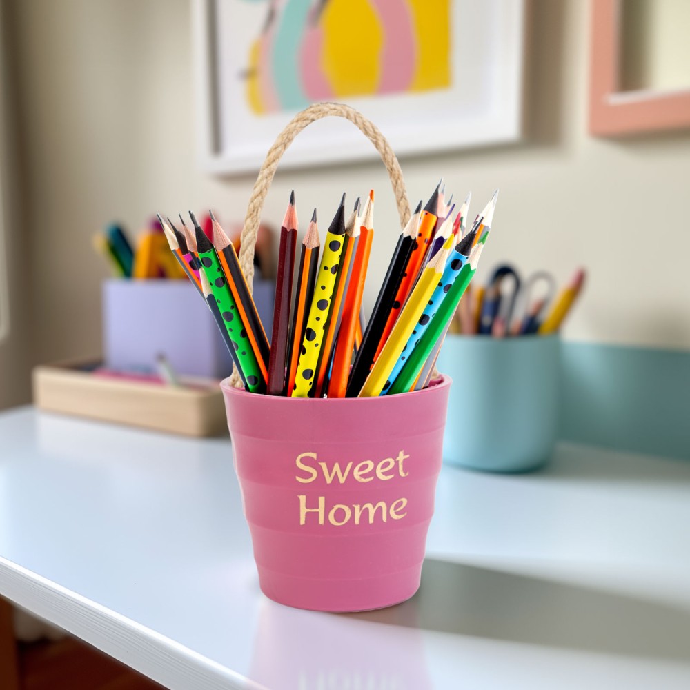 Decor ghiveci, cu sfoara, 9x8cm