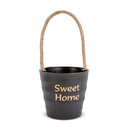 Decor ghiveci, cu sfoara, 9x8cm