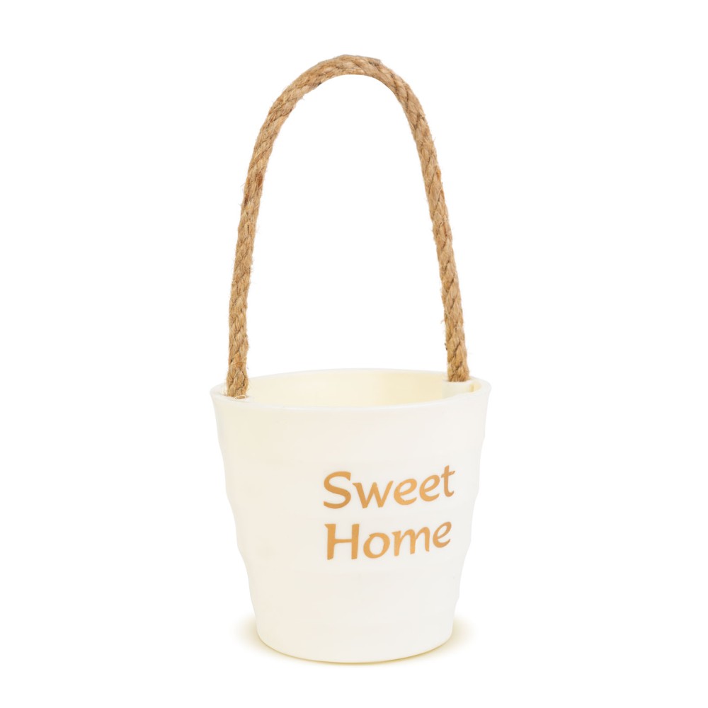 Decor ghiveci, cu sfoara, 9x8cm