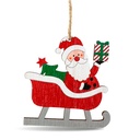 Decor brad, Mos Craciun, 21.5x11.5cm