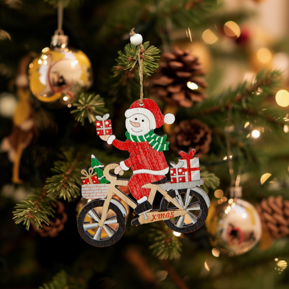 Decor brad, om de zapada, 21.5x11.5cm