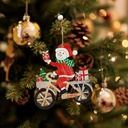 Decor brad, om de zapada, 21.5x11.5cm