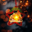 Decor fereastra LED, ventuza, stea Om de zapada