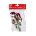 Decor usa, pin artificial cu con, clopot, 16x15cm