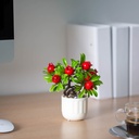 Decor plante artificiale, fructe de sud, 18x18cm