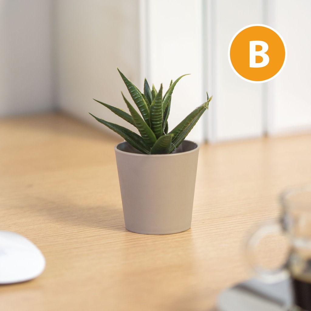 Decor plante artificiale, in ghiveci, 6x9cm