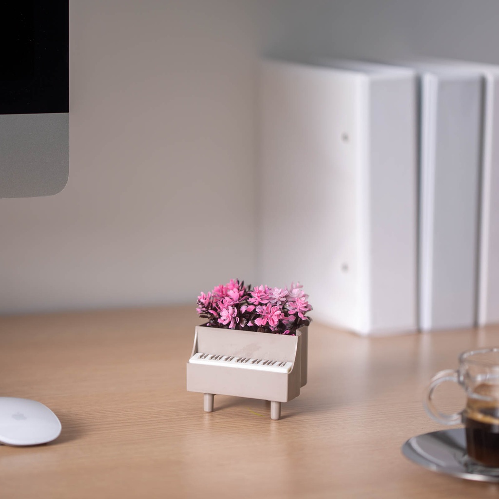 Decor plante artificiale, pian, 8x9cm