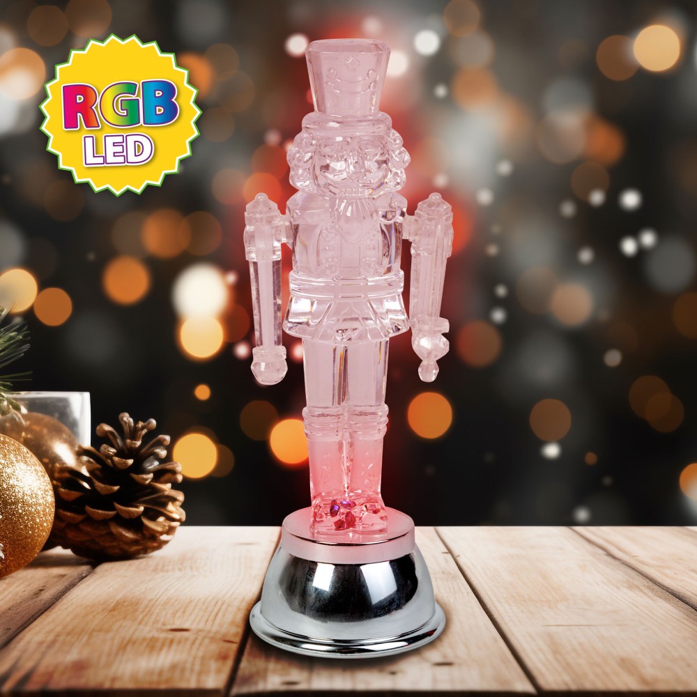 Decor soldat cu plumb, LED RGB, 15x5x5cm