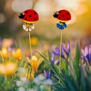 Decor, buburuza, 2 modele, 30cm