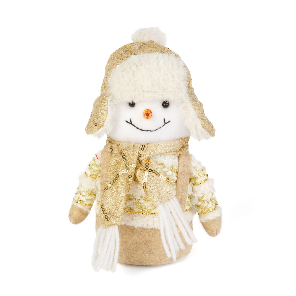 Decor Craciun, om de zapada textil, 20cm