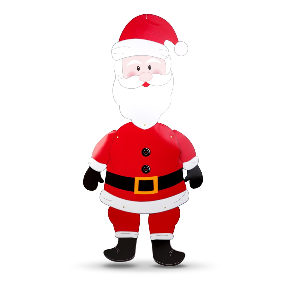 Decor Craciun, Mos Craciun, hartie, 90cm