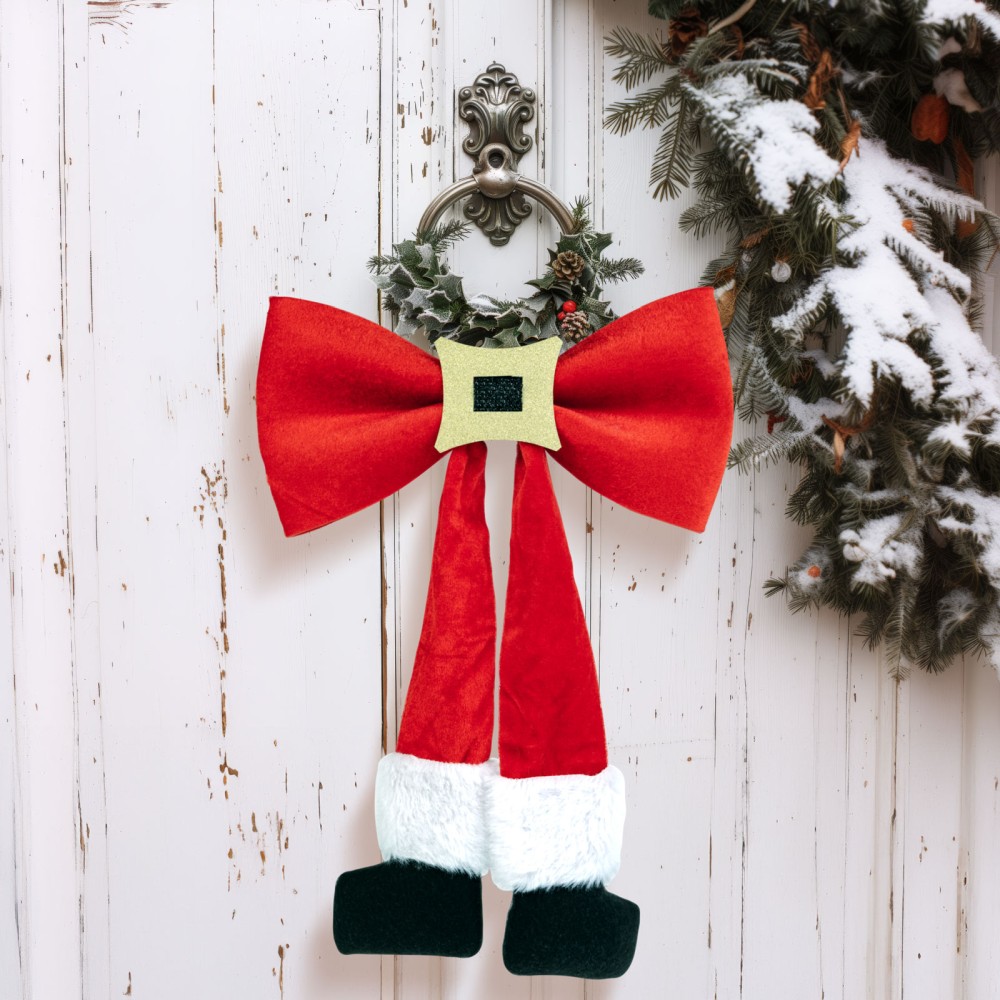 Fundita cu catarama, sclipici, Craciun 25x40cm