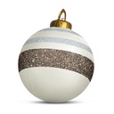 Decoratiune de pom RGB LED gonflabila, alb, 60cm