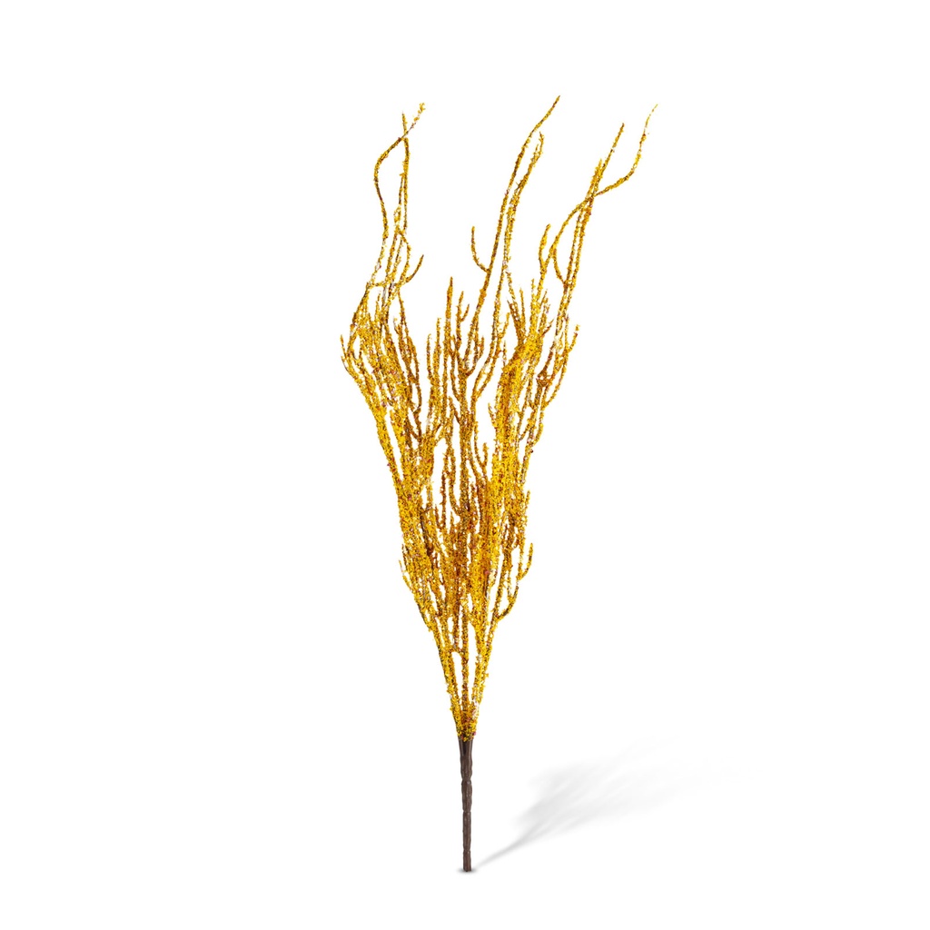 Decoratiune de toamna, sclipici galben si bordo, 2 modele, 40cm