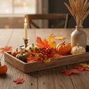 Decoratiune de toamna, dovleac, 24cm, set 2 buc.