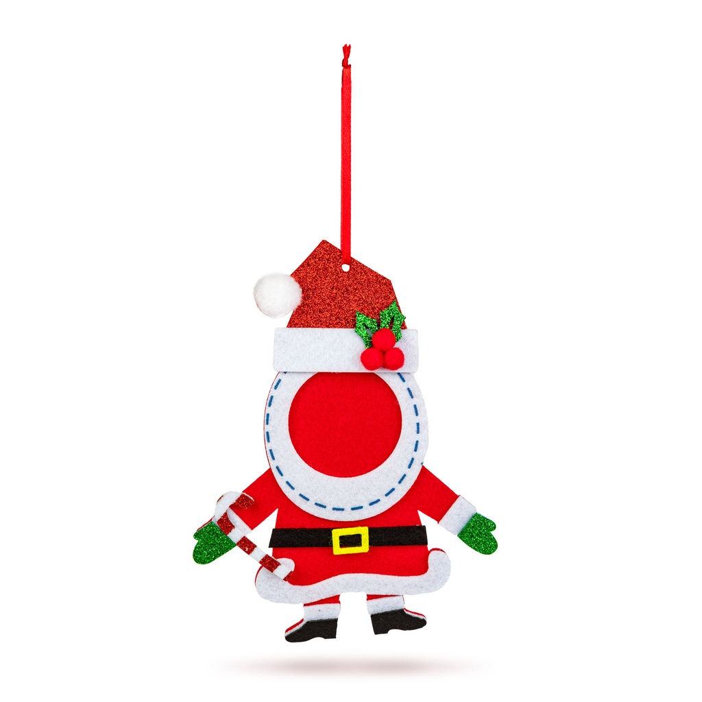 Decoratiune foto din fetru, cu clopotel, 3 modele, 13x17cm