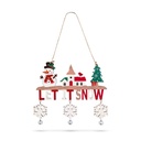 Decoratiune suspendabila din lemn, cu clopotei, 2 modele, 23x20cm