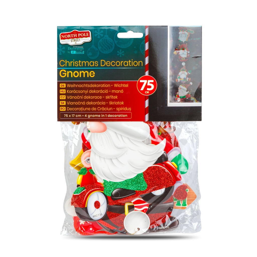 Decoratiune suspendabila tip spiridus scandinav, 75cm