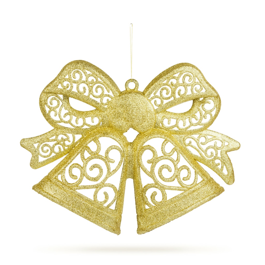 Decoratiune tip funda,suspendabila, aurie, 35cm