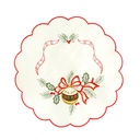 Fata de masa brodata rotunda, 3 modele, 29cm