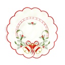 Fata de masa brodata rotunda, 3 modele, 29cm