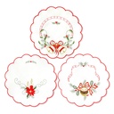 Fata de masa brodata rotunda, 3 modele, 29cm