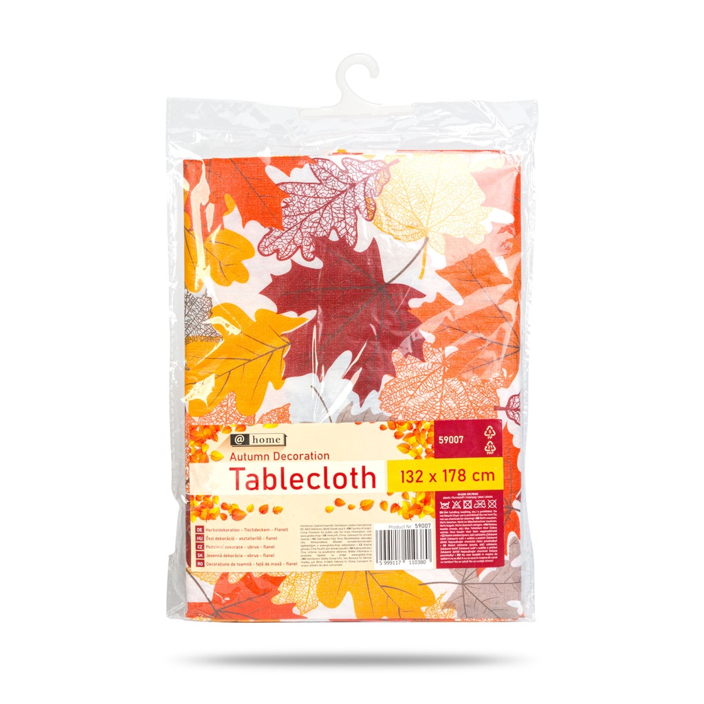 Fata de masa, flanel, model frunze, 132x178cm