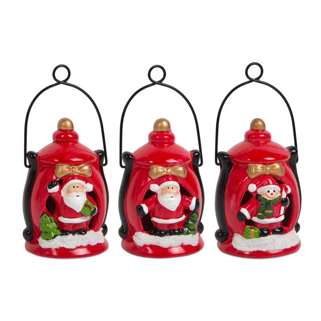 Felinar LED de Craciun, 3 tipuri, 7.5x11.5cm