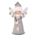 Figurina decorativa Craciun, ingeras textil, 4 modele, 30cm