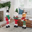 Figurina textila, Mos Craciun, 65x18x13cm