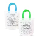 Geanta cadou colorabila, cu 4 markere, 24x22cm