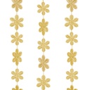 Ghirlanda de Craciun, fulgi de nea, auriu, 2.7m