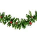 Ghirlanda brad artificial, efect zapada, 200cm