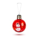 Glob de Craciun cu LED RGB,transparent, 8cm