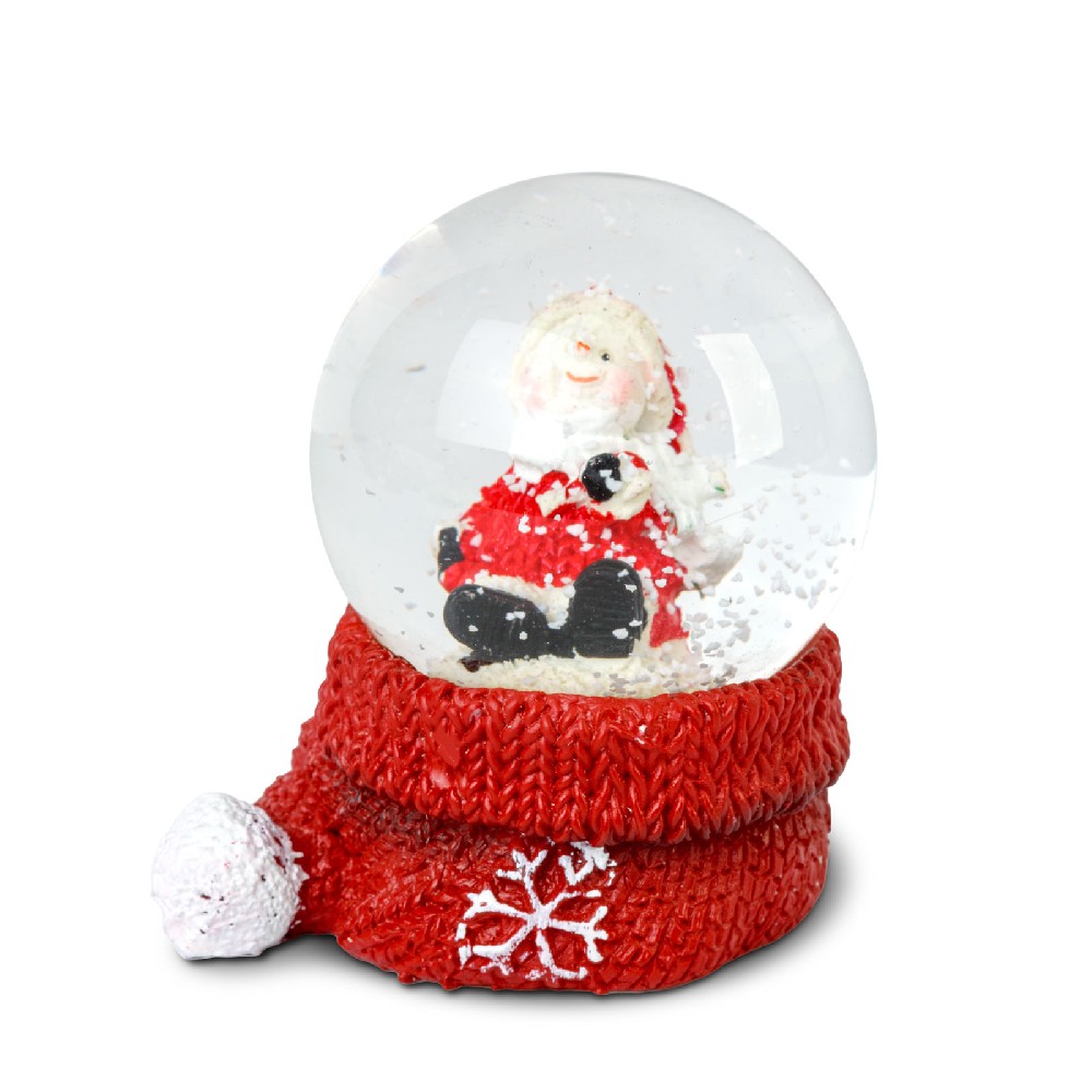 Glob de Craciun cu zapada, 4 modele, Fi 45x62mm