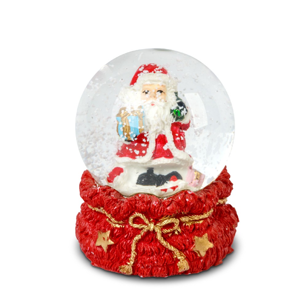 Glob de Craciun cu zapada, 4 modele, Fi 45x62mm