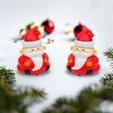 Decor jucarie Mos Craciun, 6x5x4cm, set 2 buc.