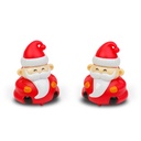 Decor jucarie Mos Craciun, 6x5x4cm, set 2 buc.