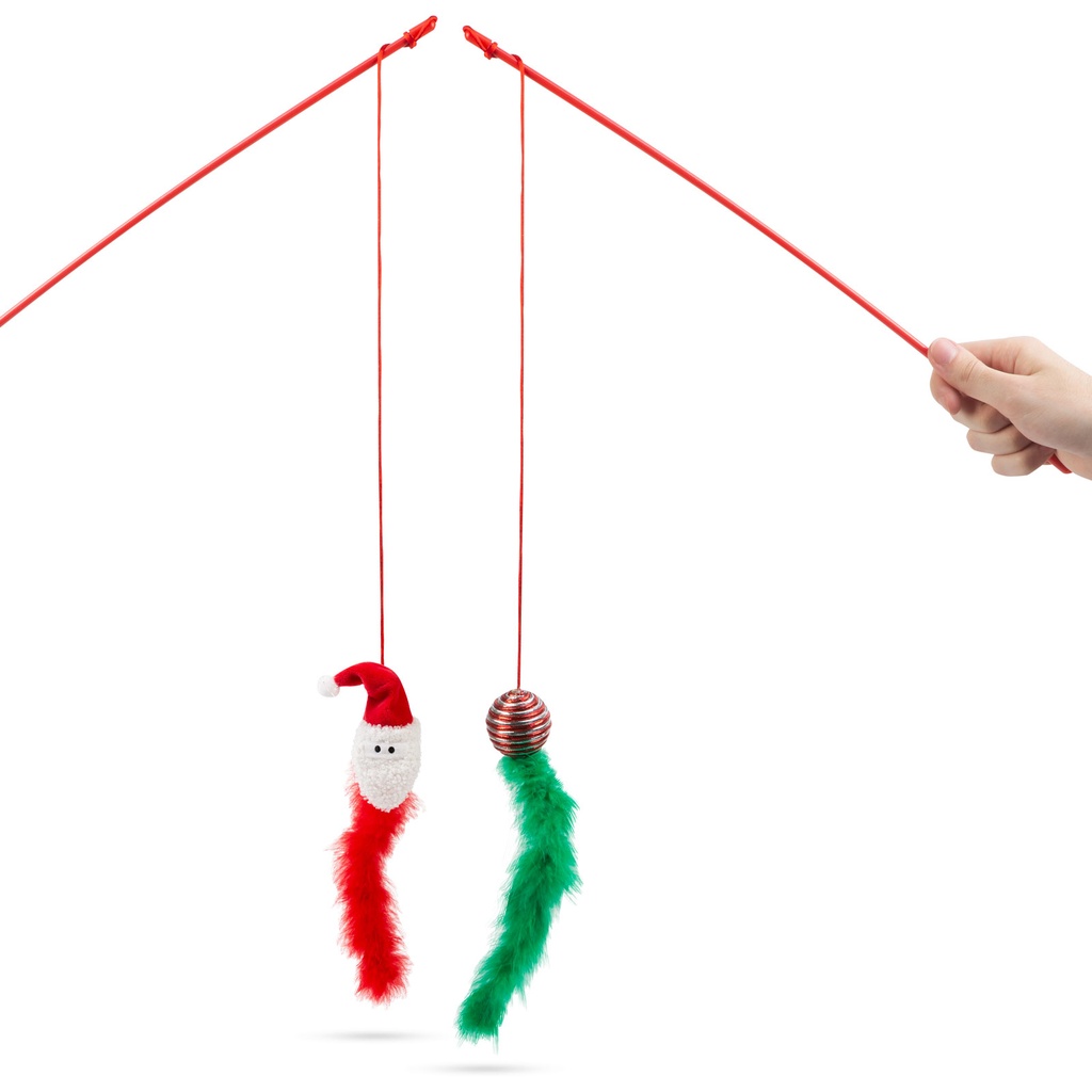 Jucarie pentru pisici, culori de Craciun