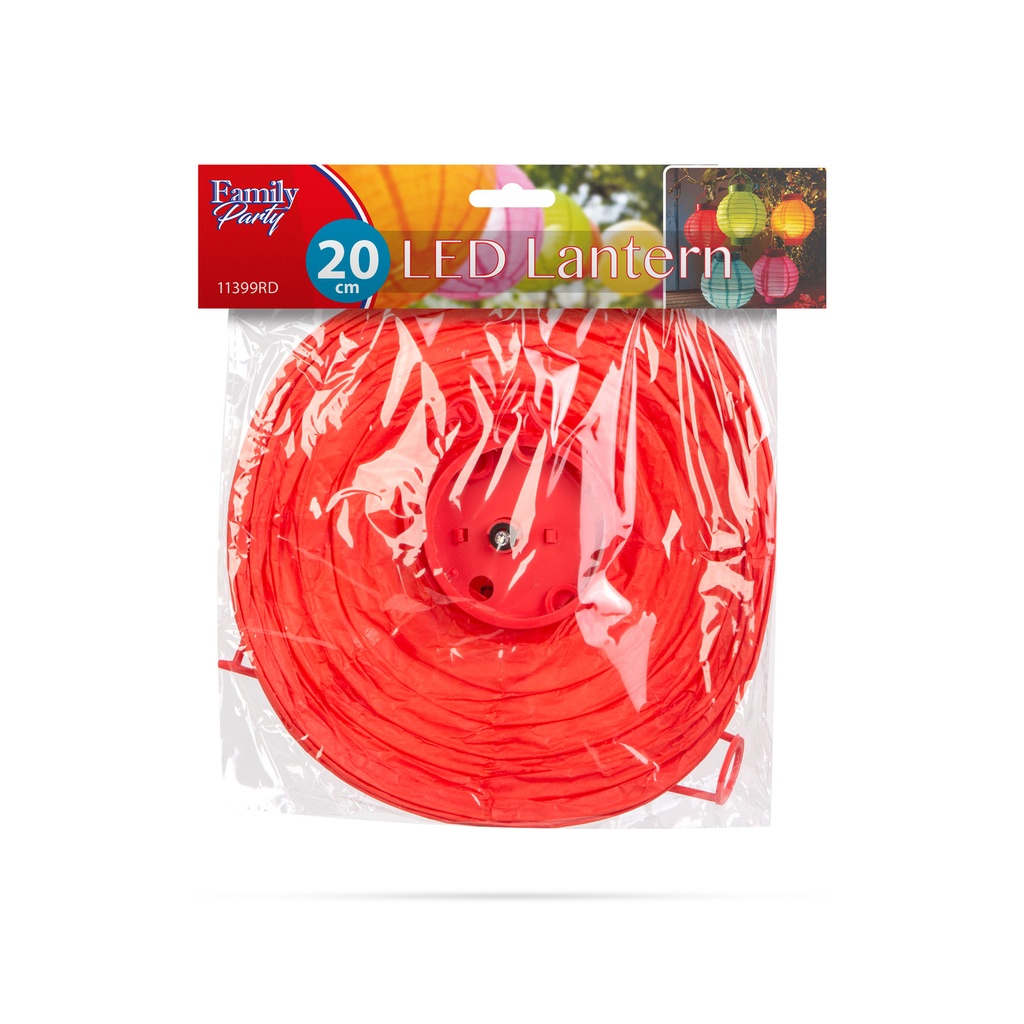 Lampion LED, rosu, 2xAAA