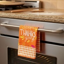 Laveta din microfibra cu model de toamna,  58x38cm, set 2 buc.