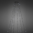 Lumini brad, 120 LED, alb rece, IP44, 1.9m
