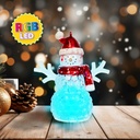 Om de zapada de Craciun cu LED RGB, rosu, 9x8x5cm