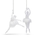 Ornament, balerina acrilica, 14x4x4cm, set 2 buc.