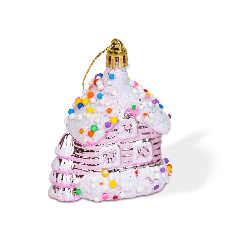 Ornament brad, casa, 8x6x4cm