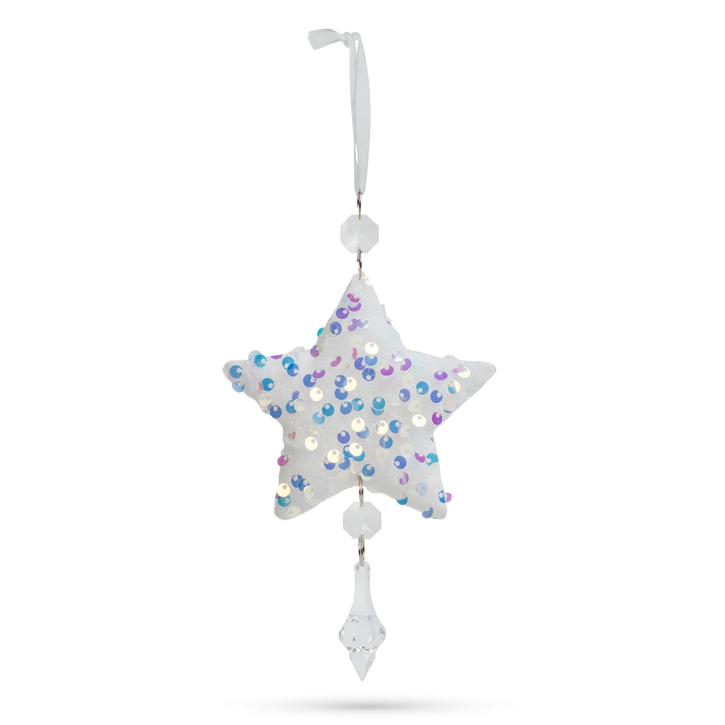 Ornament brad Craciun, stea si fulg, 2 forme