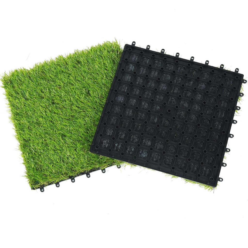 Pardoseala din iarba artificiala, 30x30cm, set 11 buc.