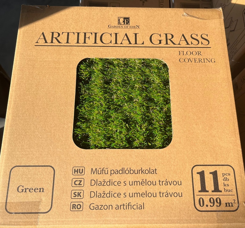 Pardoseala din iarba artificiala, 30x30cm, 11 buc.