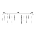 Perdea luminoasa, 200 LED, IP44, 8 programe, 2.2m